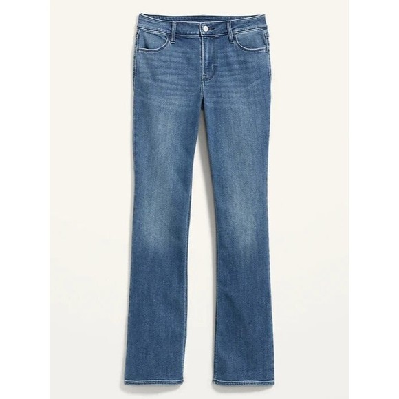 Old Navy WOW Bootcut Jeans Womens 10 Blue Medium Wash Stretch NEW - Picture 4 of 7